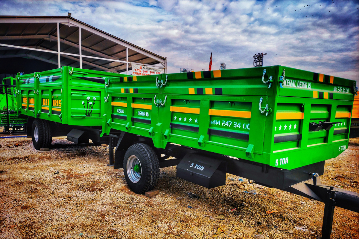5 TON TEK DİNGİL İKİ LASTİK RÖMORK